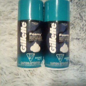 Gillette Foamy Sensitive skin Mens Shaving Cream 11oz